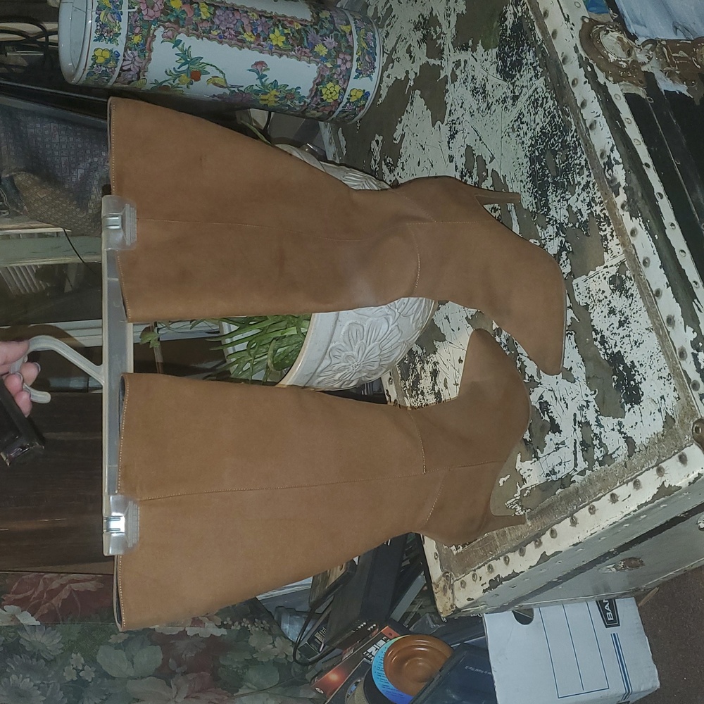 Farylrobin Tan Heeled Boots